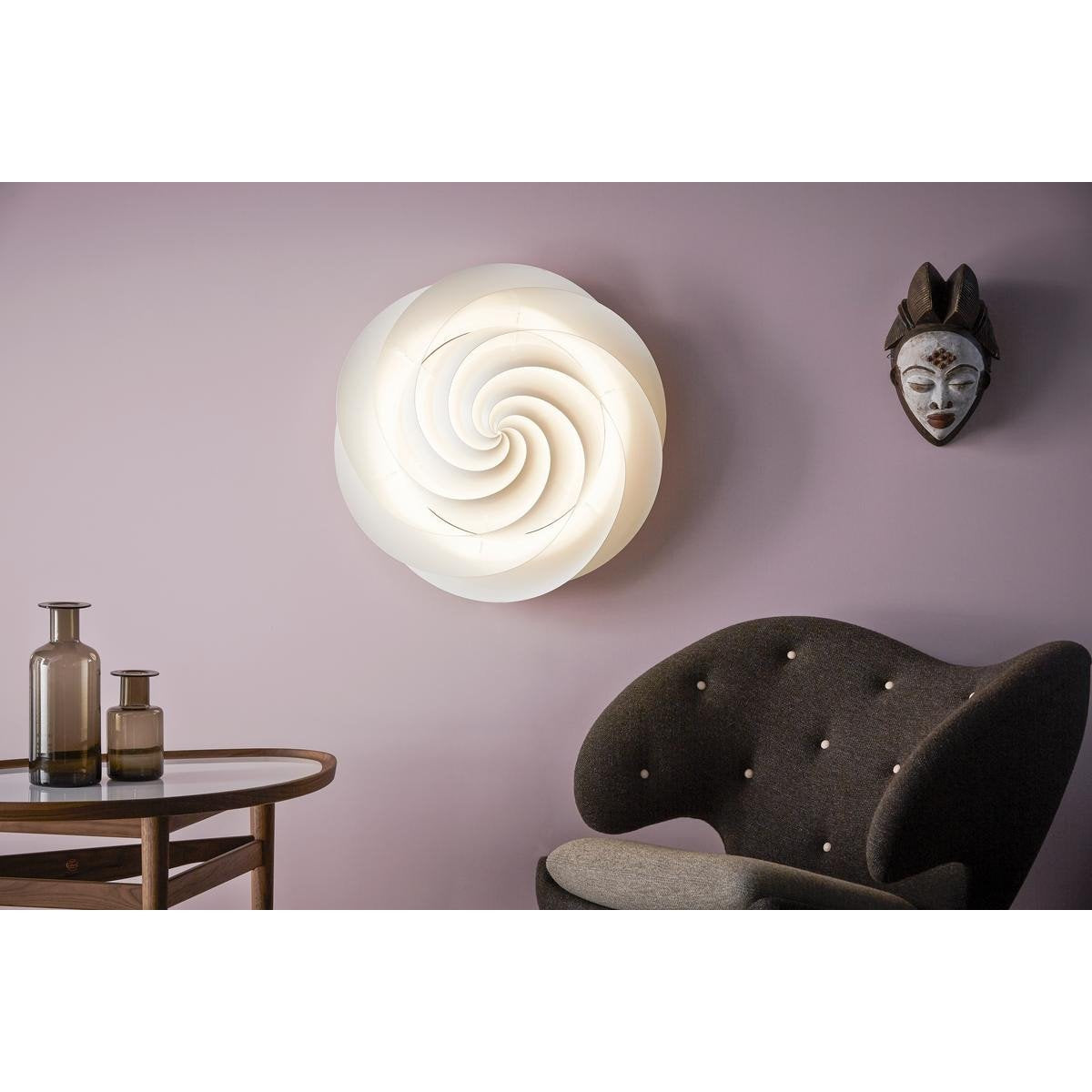 Le Klint Swirl Wall/Ceiling Lamp, White ø 75 Cm