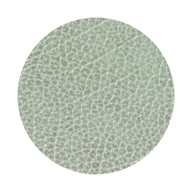 Lind Dna Circle Glass Coaster Hippo Leather, Olive Green
