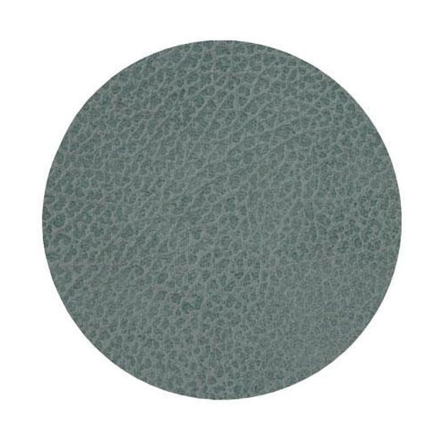 Lind Dna Circle Glass Coaster Hippo Leather, Pastel Green