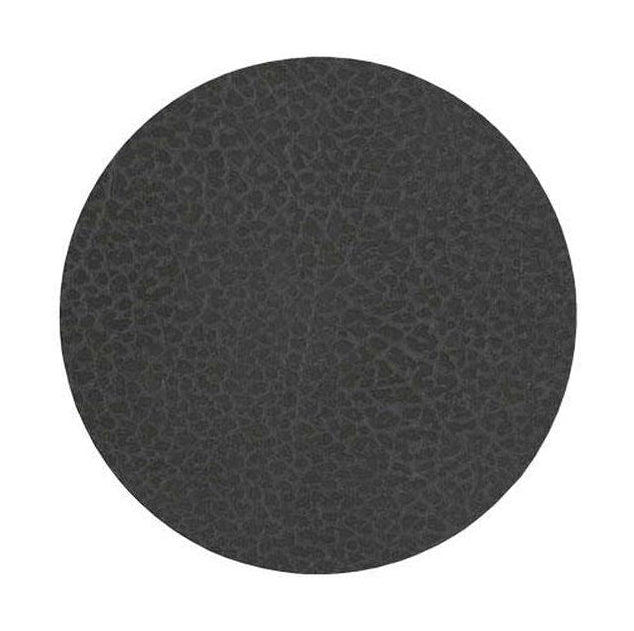 Lind Dna Circle Glass Coaster Hippo Leather, Black Anthracite