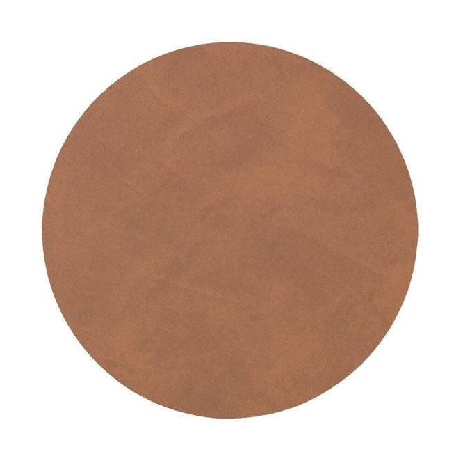 Lind Dna Circle Glass Coaster Nupo Leather, Brown