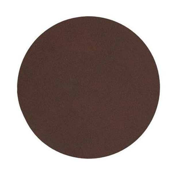 Lind Dna Circle Glass Coaster Nupo Leather, Dark Brown