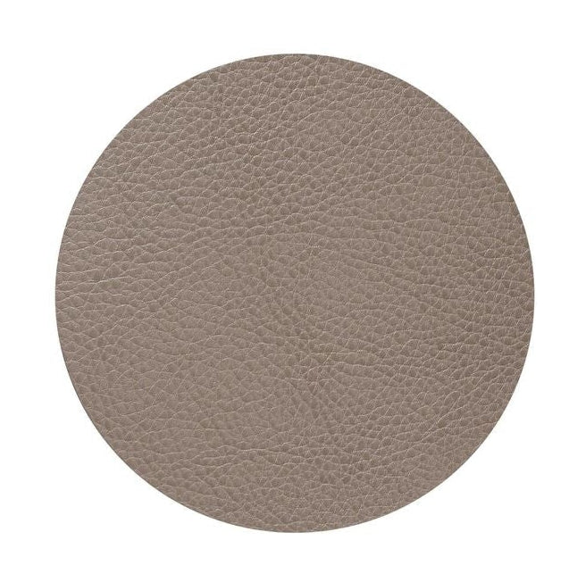 Lind Dna Circle Glass Coaster Serene Leather, Grey