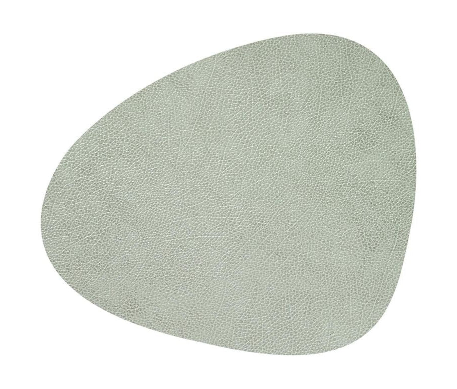 Lind Dna Curve Placemat Hippo Leather L, Olive Green