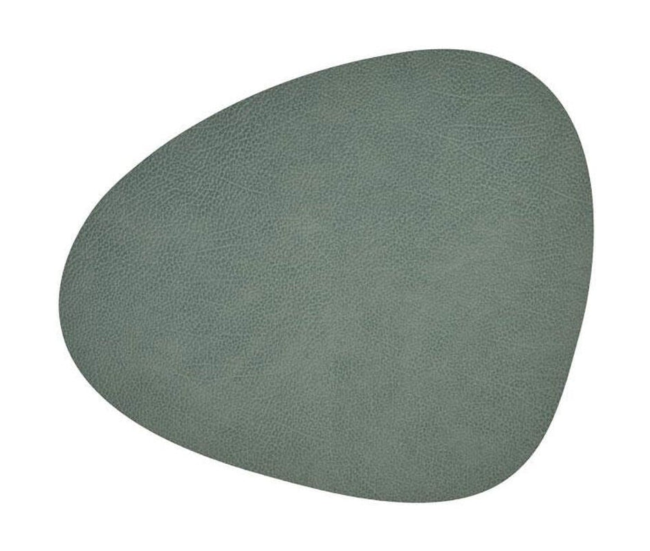Lind Dna Curve Placemat Hippo Leather L, pastel vert