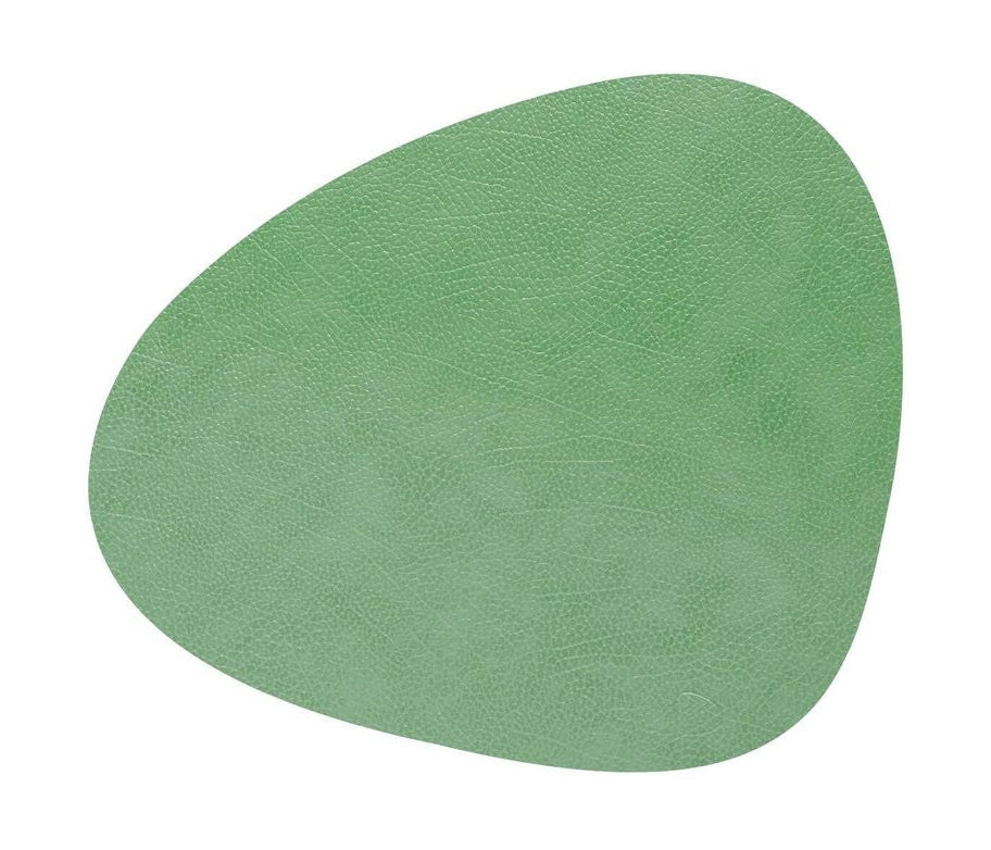 Lind Dna Curve Placemat Hippo Leather L, Forest Green