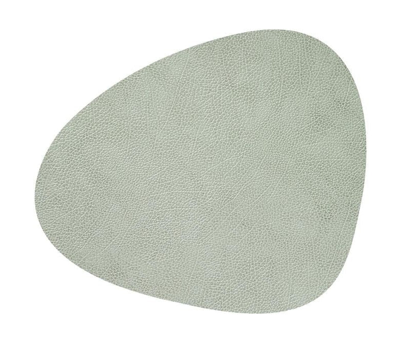 Lind Dna Curve Placemat Hippo Leather M, Olive Green