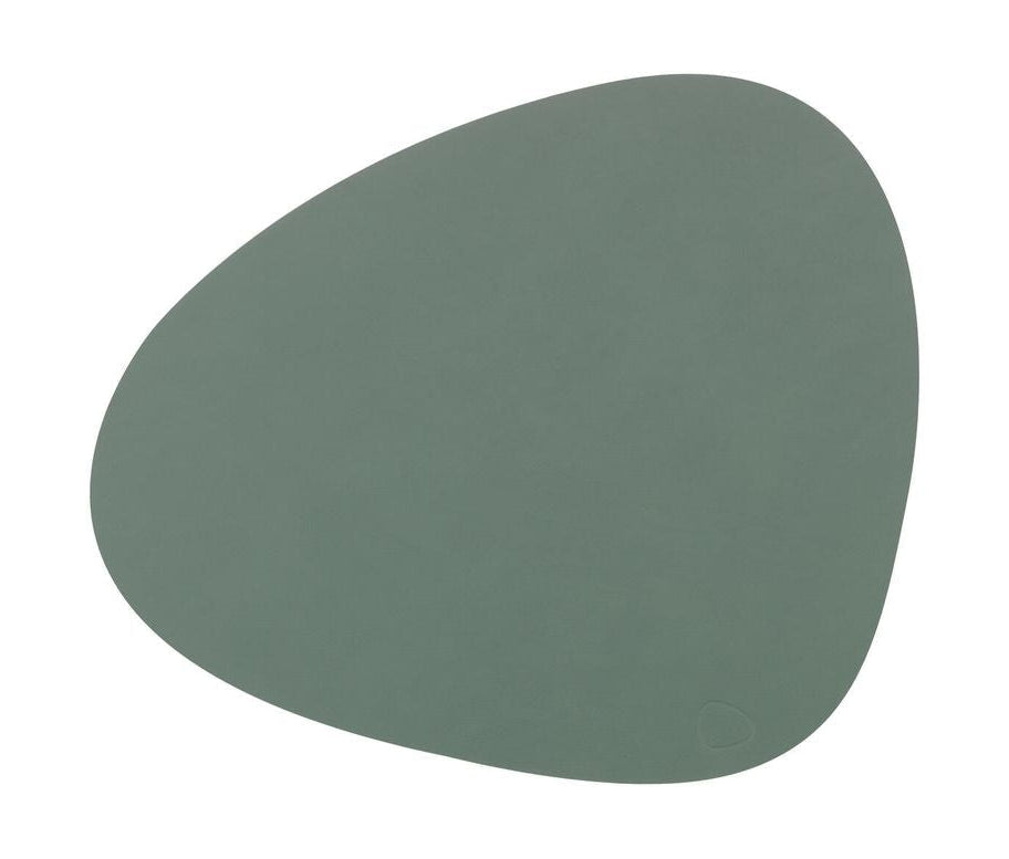 Lind DNA Curve Placemat Nupo Leather L, Pastell Green