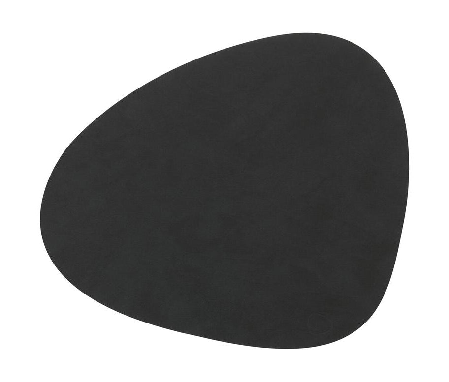 Lind Dna Curve Placemat Nupo Leather L, zwart