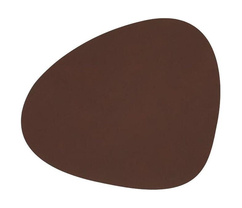 Lind Dna Curve Placemat Nupo Leather M, brun foncé
