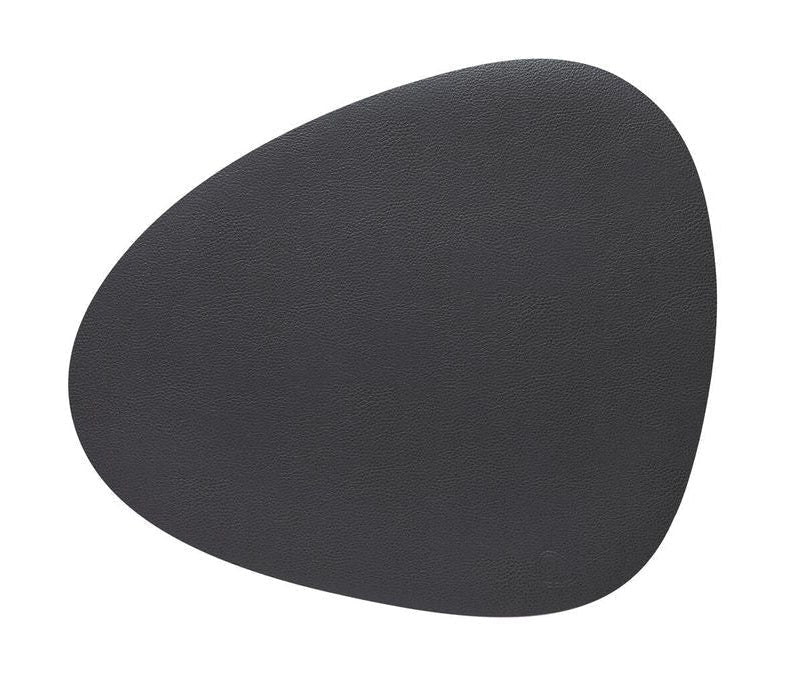 Lind Dna Curve Placemat Serene Leather M, Anthracite