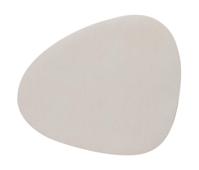 Lind Dna Courbe Placemat Cuir Serene M, crème
