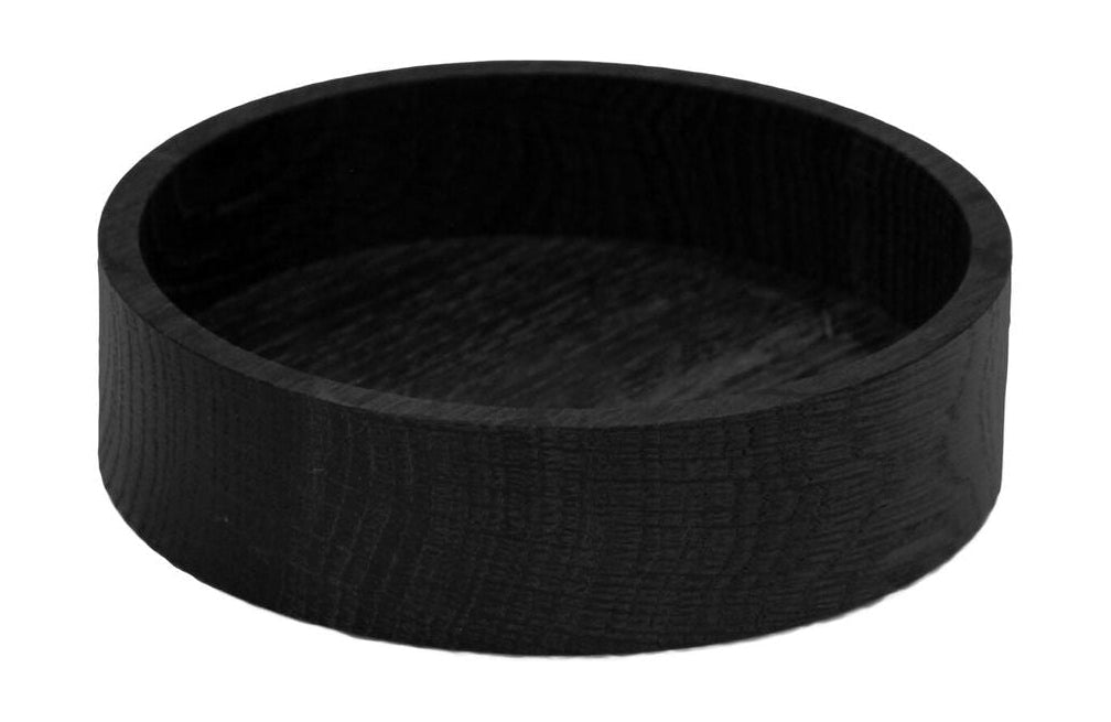 Lind DNA木制盒圆橡木，黑色
