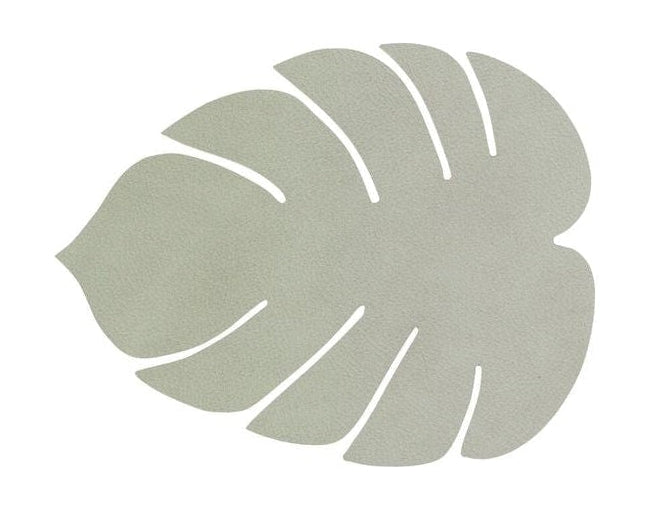 Lind Dna Leaf Glass Coaster Nupo Leather, Olive Green