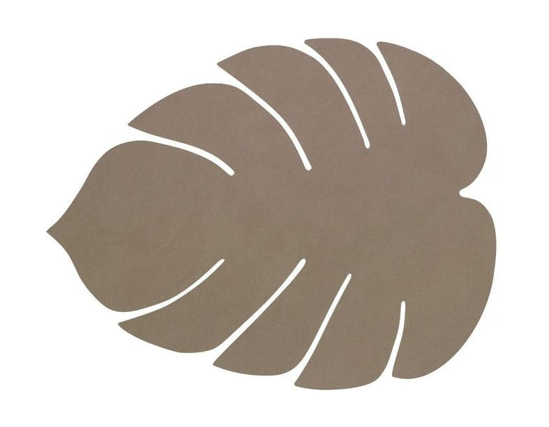 Lind Dna Placemat à feuilles Nupo Leather S, Armygreen