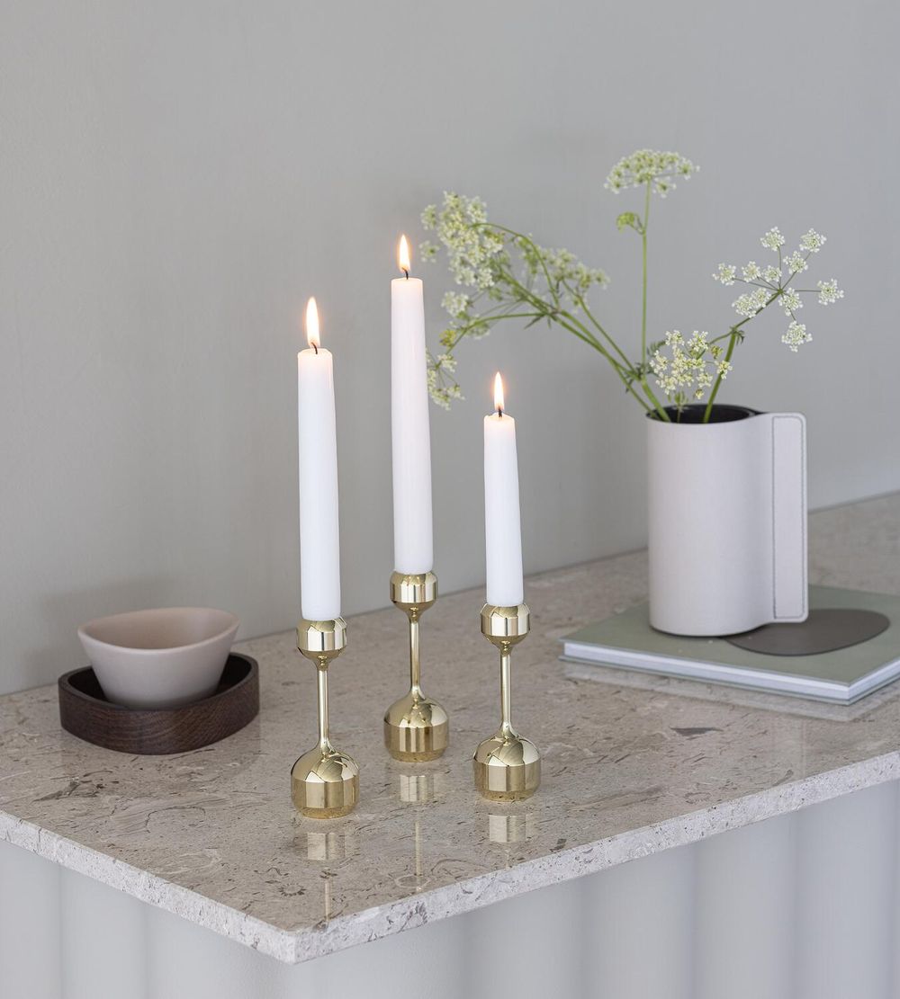 Lind Dna Silhouette 120 Candle Holder, Gold