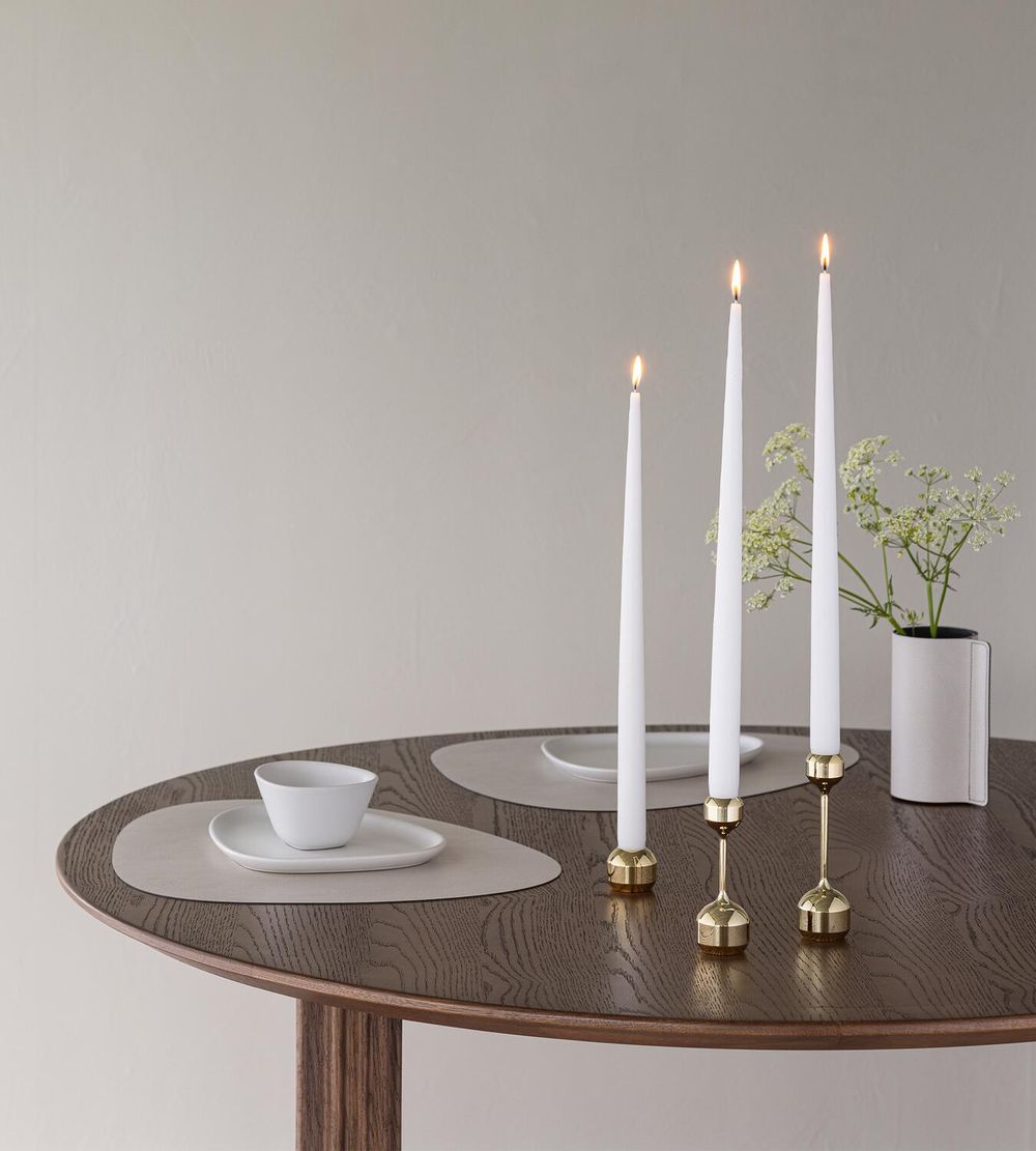 Lind Dna Silhouette 34 Candle Holder Set Of 2, Gold