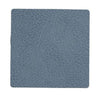 Lind Dna Square Glass Coaster Hippo Leather, Light Blue