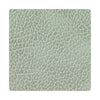 Lind Dna Square Glass Coaster Hippo Leather, Olive Green