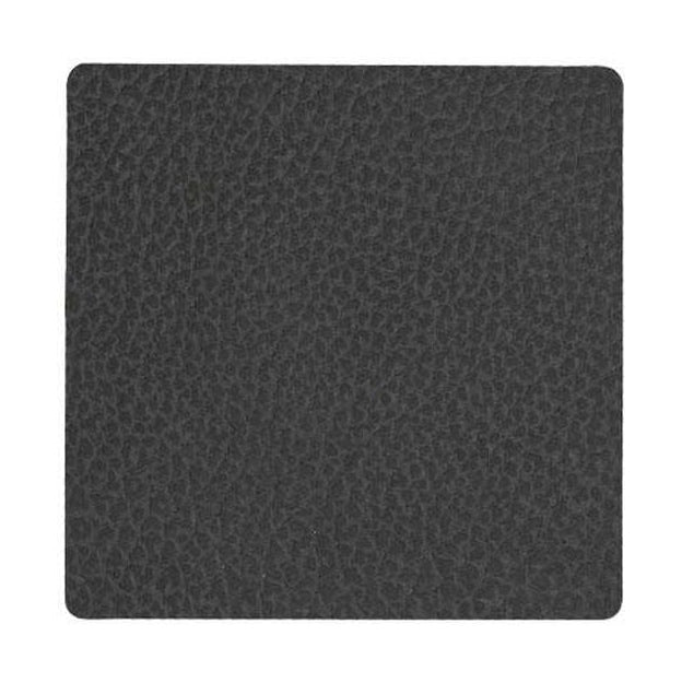 Lind ADN Square Glass Coaster Hippo Leather, antracita negra