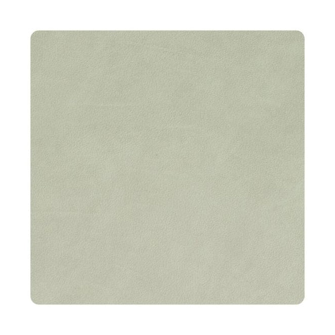 Lind Dna Square Glass Coaster Nupo Leather, Olive Green