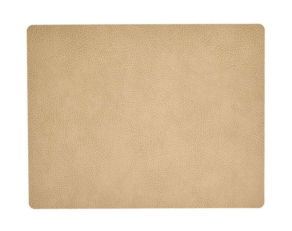Lind Dna Square Placemat Hippo Leather L, Sand