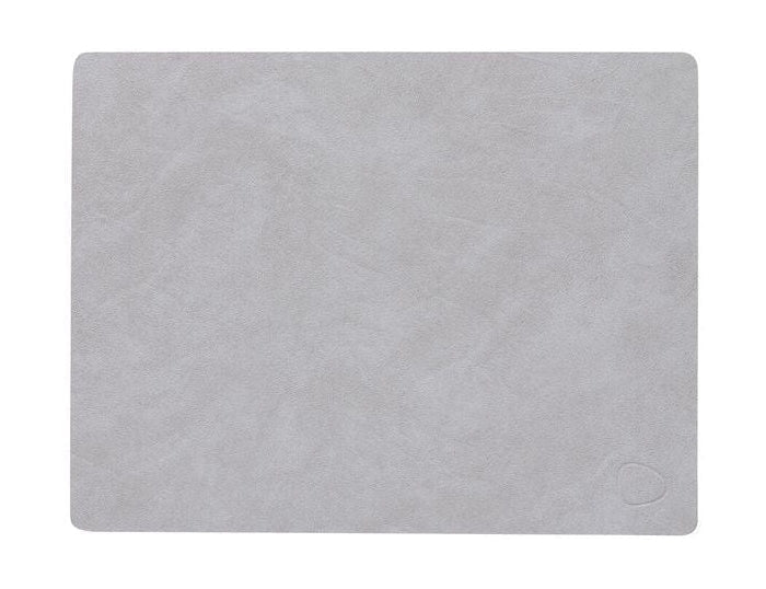 Lind Dna Square Placemat Nupo Leather M, Light Grey