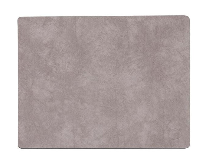 Lind Dna Quadratisches Tischset Nupo Leather M, Nomad Grey