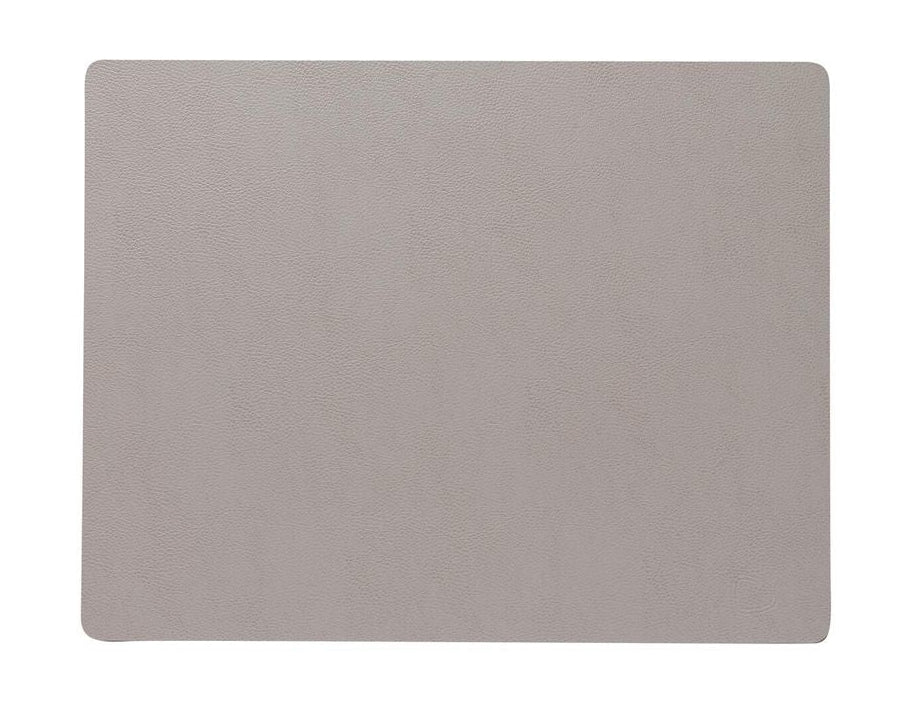 LIND DNA方形Placemat Serene Leather L，Ash Grey