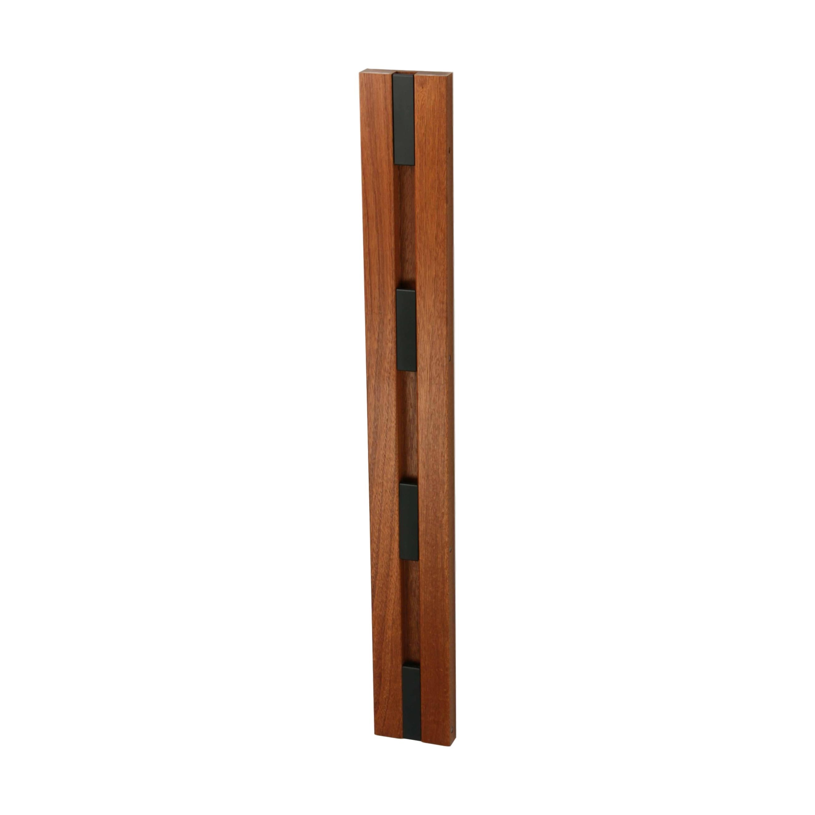 Loca Knax vertikal kappställ, mahogny lackerad/svart