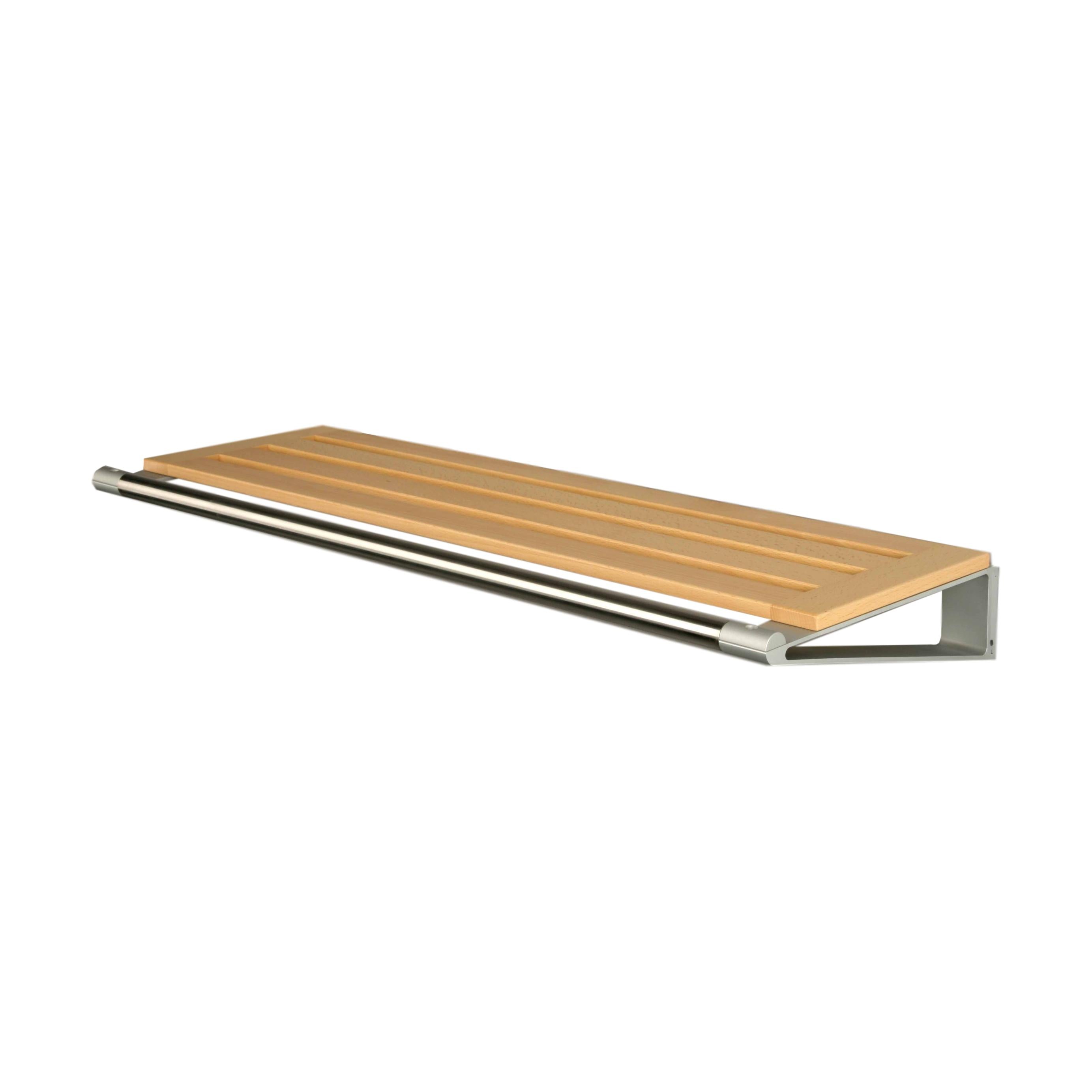 Loca Knax Hat Shelf 40 cm, Buche/Aluminium