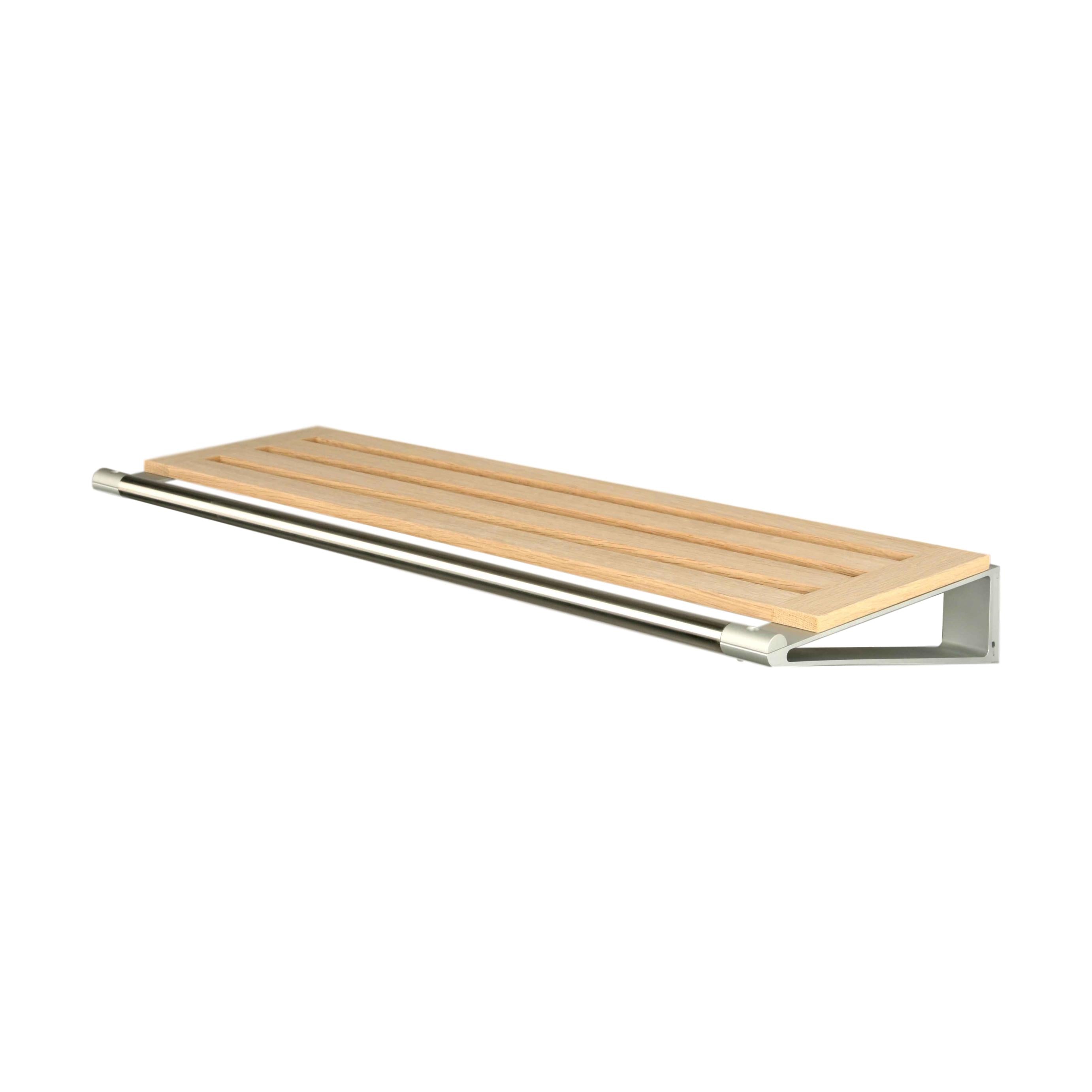 Loca Knax Hat Shelf 40 cm, Eichenseife/Aluminium