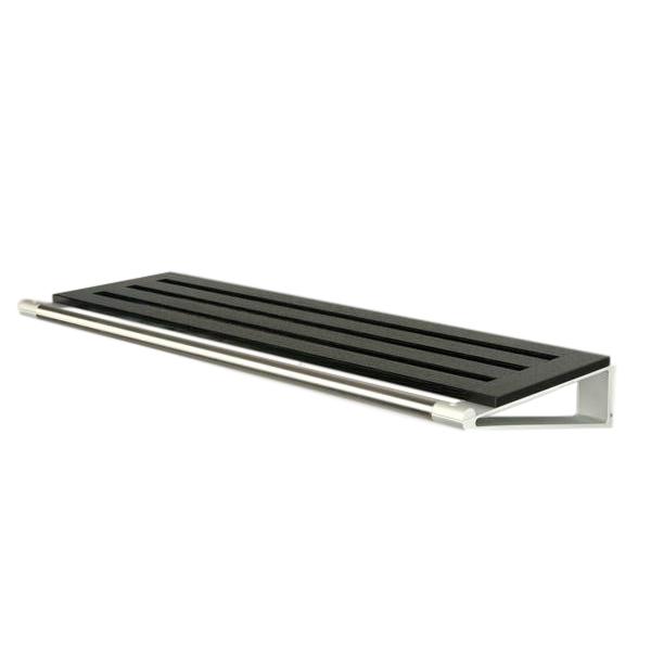Loca Knax Hat Shelf 40 cm, macchia nera/alluminio