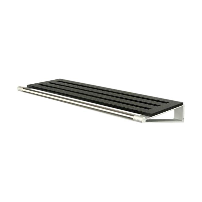 Loca Knax Hat Shelf 40 cm, eik svart farget/aluminium