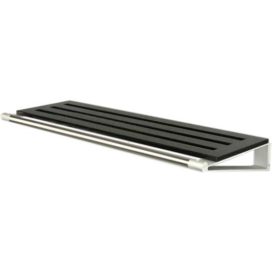 Loca Knax Hat Shelf 60 cm, eik svart farget/aluminium