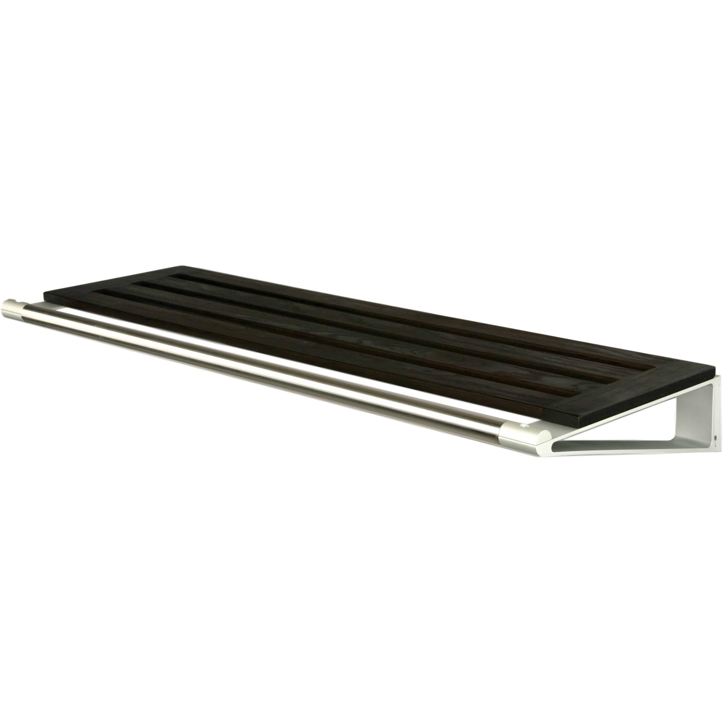Loca Knax Hat Shelf 60 cm, quercia tabac/alluminio