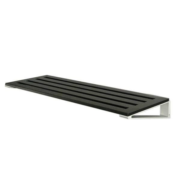 Loca Knax Shoe Rack 40 cm, eik svart farget/aluminium