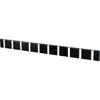 Loca Knax horisontalt frakkstativ 10 kroker, eik svart flekker/grå