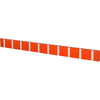 Loca Knax -vaakasuora takkiteline 10 koukkua, kuuma oranssi/harmaa