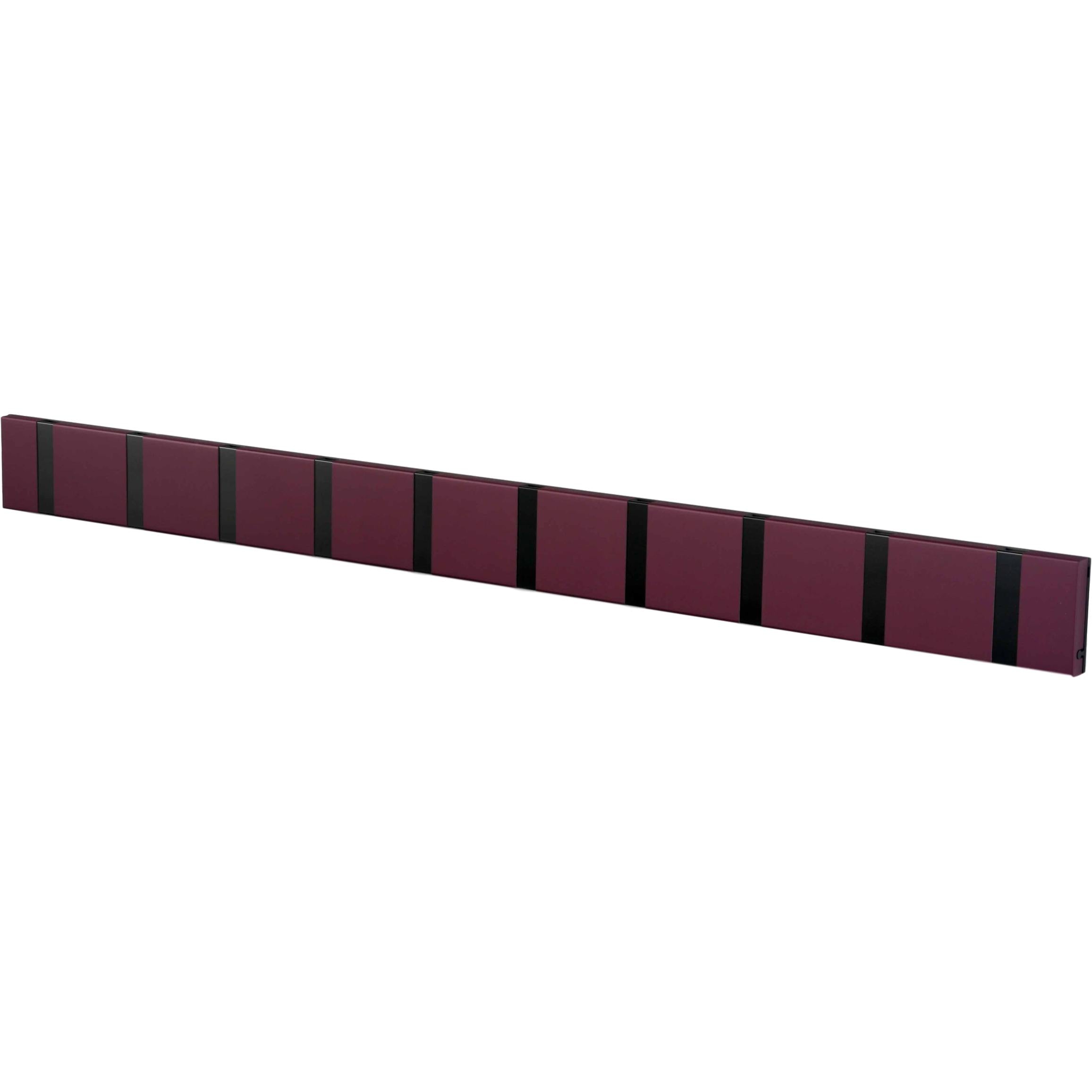 Loca Knax -vaakasuora takkiteline 10 koukkua, violetti/musta