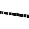 Loca Knax horisontalt frakkstativ 10 kroker, svart/grå