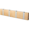 Loca Knax horizontale cut -rack 4 haken, berkenzeep/grijs