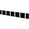 Loca Knax horisontalt frakkstativ 6 kroker, eik svart flekker/grå