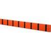 Loca Rack de manteau horizontal knax 8 crochets, orange chaud / noir