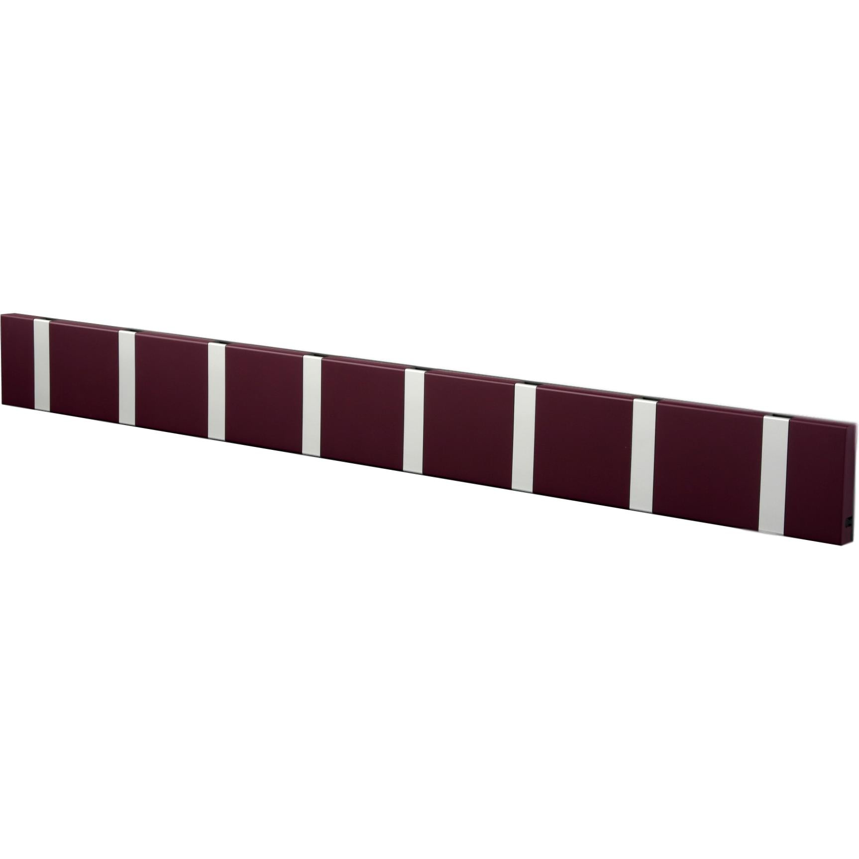 Loca Knax Horizontal Coat Rack 8 ganchos, púrpura/gris