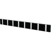 Loca Knax horizontale laagrek 8 haken, zwart/grijs