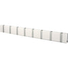 Loca Knax horisontalt frakkstativ 8 kroker, hvitt/grå
