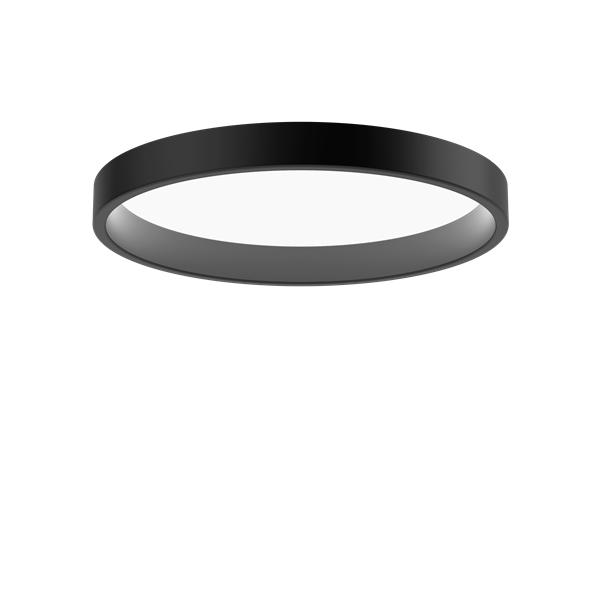 Louis Poulsen LP Circle半嵌入式灯Ø450毫米，黑色