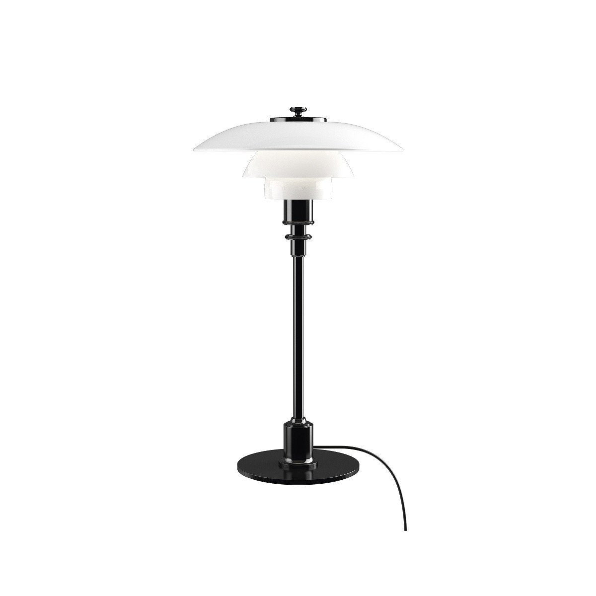Lámpara de mesa de Louis Poulsen PH 2/1, negro metalizado
