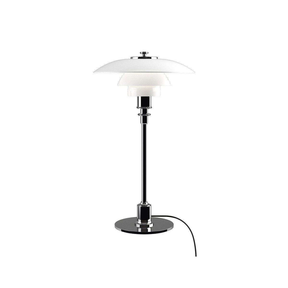 Louis Poulsen Ph 2/1 Table Lamp, Chrome Plated